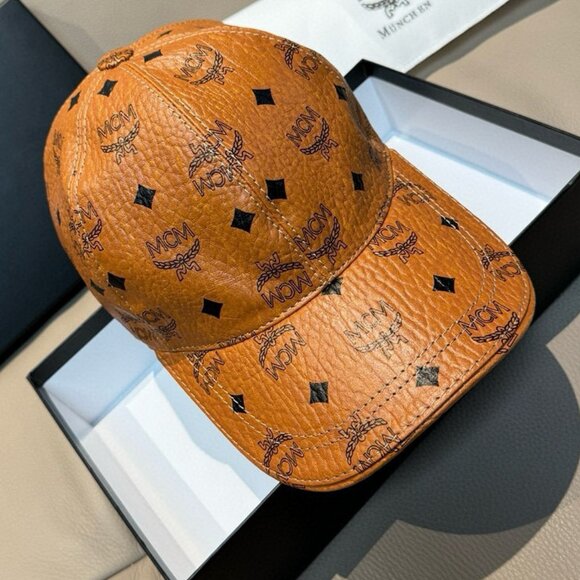 MCM Brown Signature Hat - Picture 2 of 7